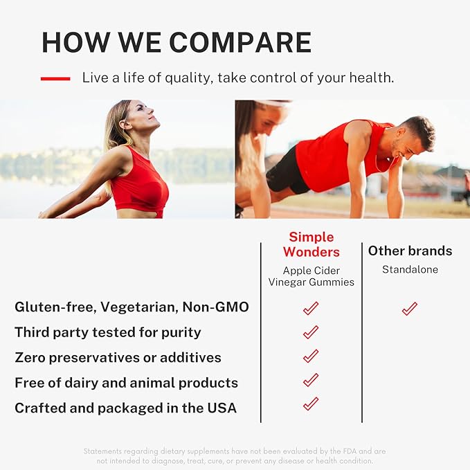 Apple Cider Vinegar Gummies with The Mother - ACV Gummies for Detox, Cleansing & Immune Support - Made with Black Carrot & Ginger Dry Extract - Pectin Based, Non-GMO, Gluten-Free (2 Pack)