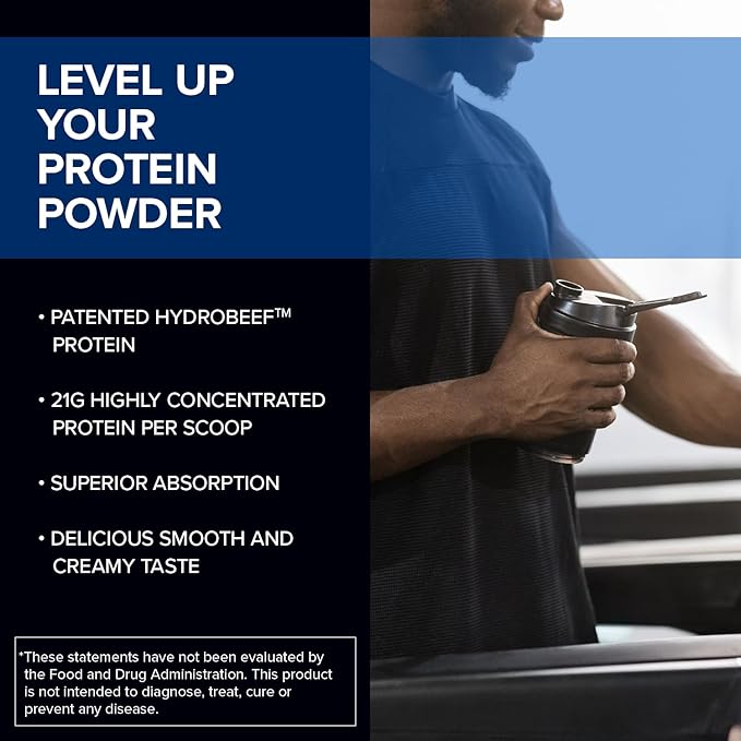 Beef Protein Powder - NSF Certified for Sport Hydrolyzed Protein - Highly Absorbable with Amino Acids, Collagen Precursors - Bone Broth Protein for Athletes (Chocolate, 30 Servings)