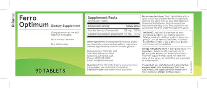 Bariatric Multivitamins Iron Supplement After Gastric Sleeve - One a Day Ferro Optimum Tablet - 90 Days Supply of Ferrous Iron (Iron Booster for Optimum Chewable)