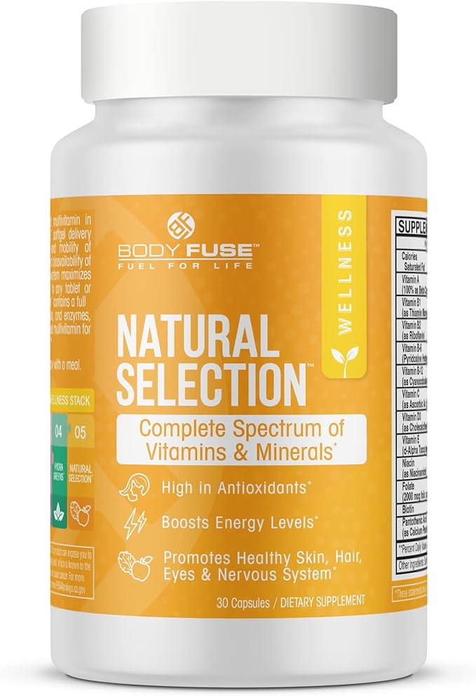 Natural Selection Multi-Vitamin | Immune Support & Antioxidant Cell Protection | Gelcap 30 Servings