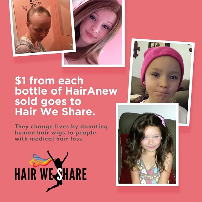 HairAnew Hair Growth Vitamins for Thicker Stronger Hair | Works for Women & Men All Hair Types | 11 Hair Vitamins & Ingredients | 5000mcg Biotin | Vegan | Independently Tested | 60 Capsules (3)