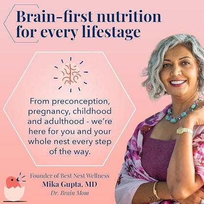 Best Nest Wellness Mama Bird Mineral Complex - Brain Health Support Multivitamin - Aids Bone Development for Mother & Baby - Drink Supplement with Choline & Magnesium - Lemon-Lime, 285 g (30 Servings)