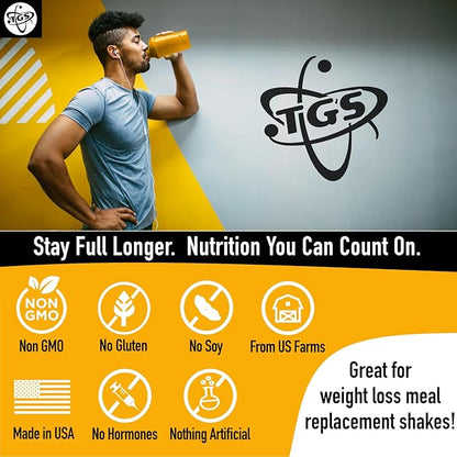 Whey Protein Powder Chocolate - 2lb - No Artificial Ingredients, Made in USA