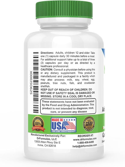 DrFormulas' Best Probiotics for Women & Men | Nexabiotic Multi Probiotic with Saccharomyces Boulardii, Lactobacillus Acidophilus, B. infantis, Prebiotic 60 Count Capsules (Not Pearls)