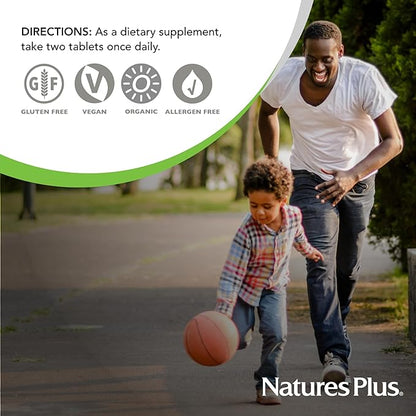 NaturesPlus Ultra Juice Green - 90 Bi-Layered Tablets, Pack of 2 - Supports Immune Health, Digestion & Energy Production - Organic, Non-GMO, Vegan, Gluten Free - 90 Total Servings