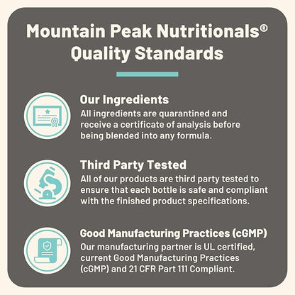 Mountain Peak Nutritionals Mood Support Formula - Supports Serotonin Levels - Hypoallergenic Dietary Supplement (90 Vegetarian Capsules)