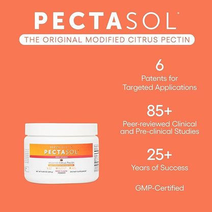PectaSol Modified Citrus Pectin – 184g Berry Powder – Total-Body Health Supplement to Support the Heart, Immune System, Inflammation Response & Healthy Aging + Maintain Healthy Galectin-3 Levels