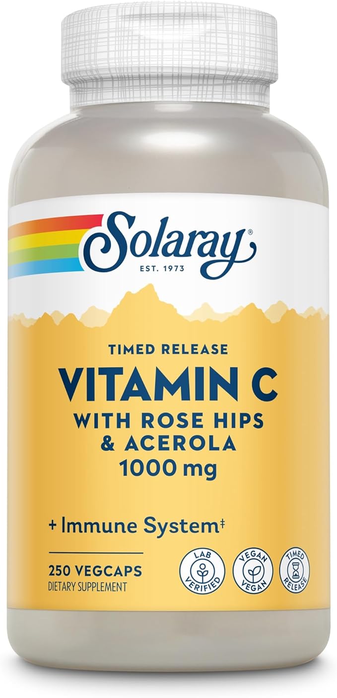 SOLARAY C Two-Stage Timed Release Supplement, 1000mg, 250 Count