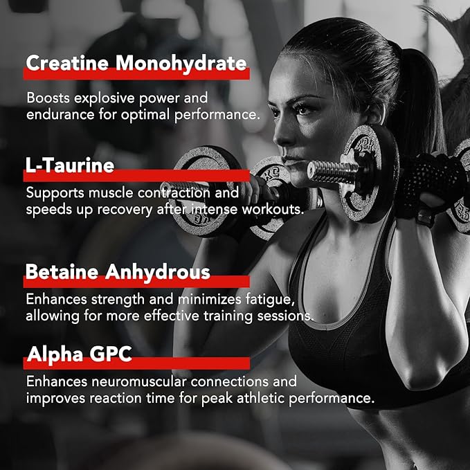 Creatine Monohydrate Gummies for Men & Women - 5g per Serving, Low Sugar Creatine Monohydrate Gummies - Increase Strength, Muscle Gain, Recovery, Endurance - Vegan, Gluten-Free,Strawberry (120 Count)