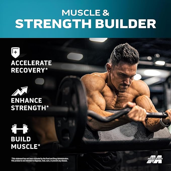Muscletech HMB Supplements 1000mg, Clear Muscle (42 Liquid Softgels) - Highest Grade HMB for Lean Muscle & Recovery - HMB Free Acid Muscle Supplement - Help Decrease Muscle Breakdown