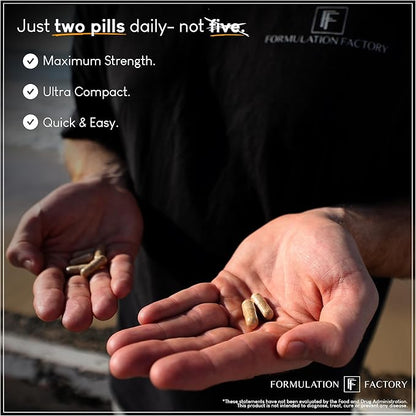 Self Obsessed 10 in 1 Masculinity Maximizer Supplement, Shilajit for Men, Tongkat Ali, Ashwaganda, Fenugreek & More, Muscle Growth, Energy Management, Drive, Strength, Recovery (2 Months)