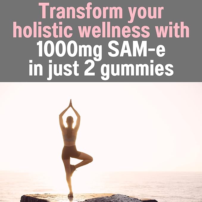 SAM-e & L-Tyrosine Gummies 1000mg Each & Vitamin B-Complex w Methyl B12 & 5-MTHF, Supplement/Supplements Capsules Powders Pills Alt, 1000 750 500 400 250 mg Same Ltyronise Ltyrosine 400mg 500mg 750mg