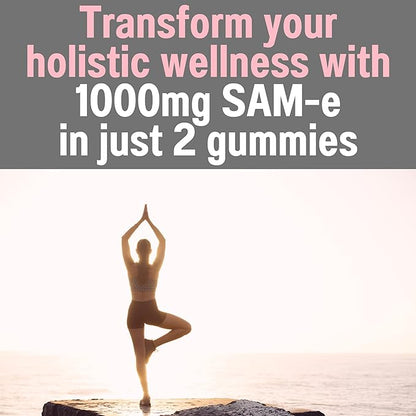 SAM-e & L-Tyrosine Gummies 1000mg Each & Vitamin B-Complex w Methyl B12 & 5-MTHF, Supplement/Supplements Capsules Powders Pills Alt, 1000 750 500 400 250 mg Same Ltyronise Ltyrosine 400mg 500mg 750mg