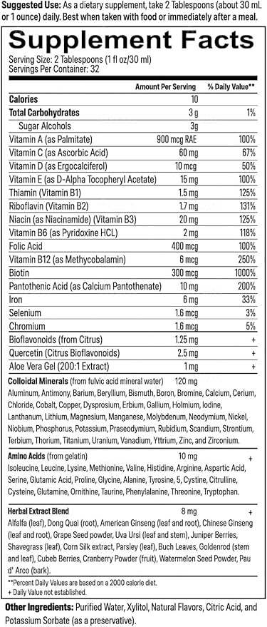 Kids multivitamin | 32 Fl.oz (960ml) | Children’s Favourite Liquid multivitamin Formula | Ensuring Daily Essential Nutrition for Kids | Free from Allergens, Artificial Colors & Flavors