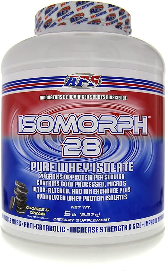 APS Nutrition Isomorph Protein Powder Supplement | Whey Protein Isolate | Ultra- Filtered | 28g Protein | Cookies & Cream, 5 Pound (Pack of 1)