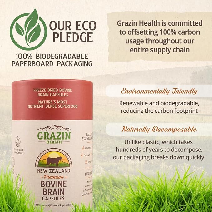 Beef Brain: 1500 Mg Brain/ 1500 Mg (30 Servings)