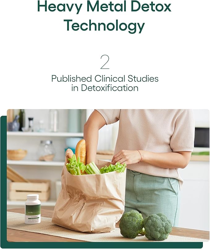 EcoNugenics PectaClear Detox Supplement for Toxic Metal Cleanse – Naturally & Safely Eliminates Toxins for Gut, Liver & Kidney Detox & Repair – Helps with Energy, Weight, Hormone Balance – 60 Capsules