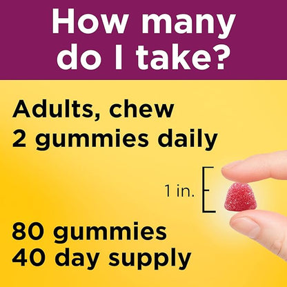 Nature Made Womens Multivitamin with Omega-3, Multivitamin for Women for Daily Nutritional Support, 80 Gummies, 40 Day Supply