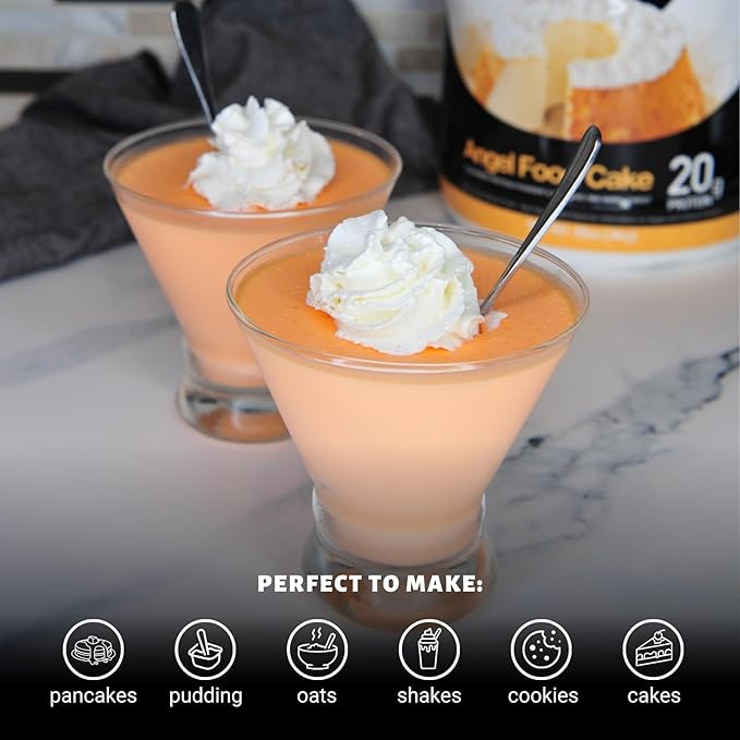 Devotion Nutrition Protein Powder Blend | Gluten Free, Keto Friendly, No Added Sugars | 1g MCT | 20g Whey & Micellar Protein | 12 Count Packets (Angel Food Cake)