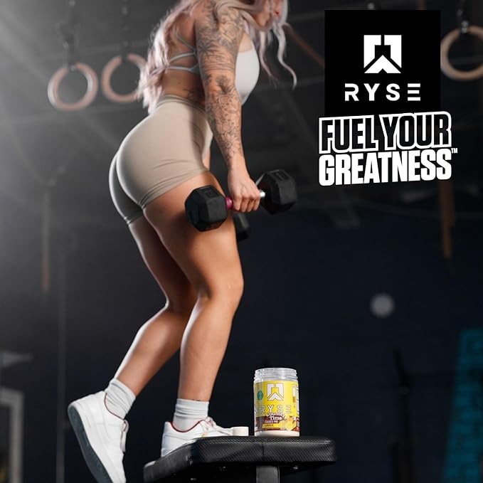 Ryse Loaded Pre Workout Powder Supplement for Men & Women | Pumps, Energy, Focus | Beta Alanine + Citrulline | 390mg Caffeine | 30 Servings (Sour Punch Blue Raz)