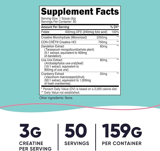 Nutricost Creatine Monohydrate Powder for Women, Micronized, Unflavored, 50 Servings - Vegetarian, Non-GMO, Gluten Free