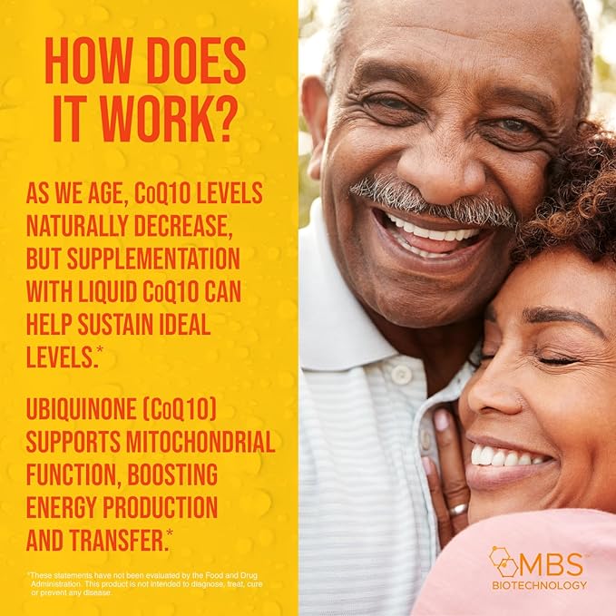 Liquid CoQ10 120mg of Bioavailable Ubiquinone for Superior Absorption. Support Heart, Bone, and Skin Health with a Natural Antioxidant. 35 Servings in a Convenient 17 oz Bottle.