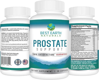 Best Earth Naturals Prostate Support Supplement for Men - Prostate Support - 30 Day Supply