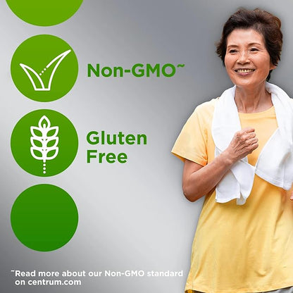 Centrum Silver Adults 50 Plus Vitamins, Multivitamin Supplement, for Men and Women, 125 Count (Pack of 1)