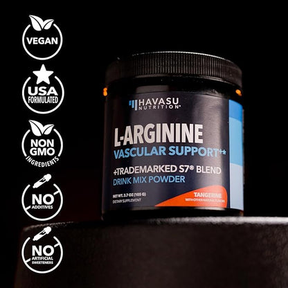Pre Workout Powder - L Arginine Powder Nitric Oxide Supplement for Men and Women - Pre and Post Workout Support - L-Arginine L Citrulline and Beet Root Powder - Endurance and Performance - Tangerine
