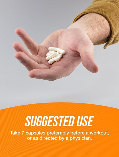 BulkSupplements.com Creatine Monohydrate Capsules - Micronized Creatine Monohydrate, Creatine Pills - 7 Creatine Capsules per Serving, 5000mg, Gluten Free, 420 Capsules (Pack of 1)