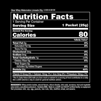 Animal Clear Whey Protein Isolate Sampler Pack & Shaker Bottle - Deliciously Juicy 20g Protein, Watermelon Limeade, Blueberry Acai, Pineapple Orange, 3 Single-Serving Packets