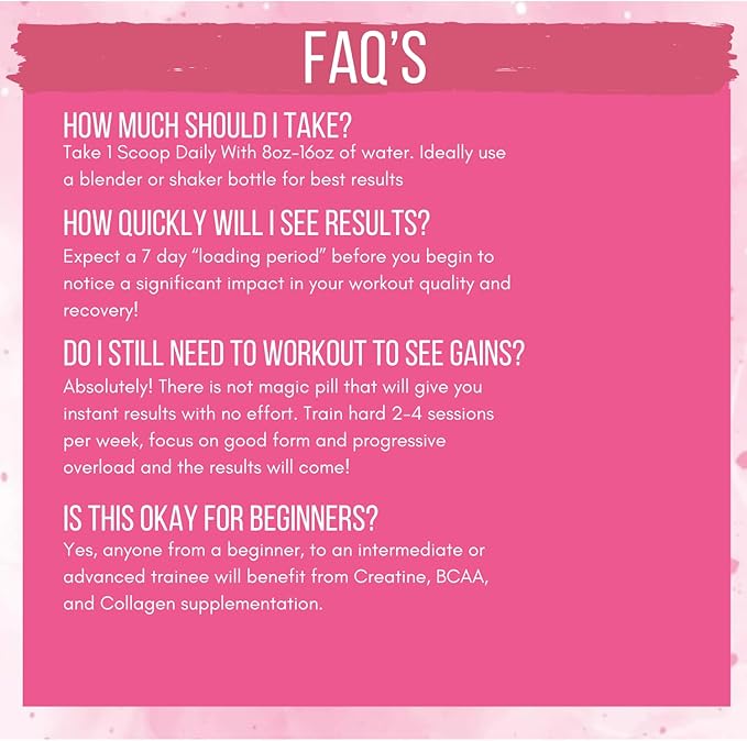 Booty Pump Formula - Pink Lemonade Creatine Blend for Women, BCAAs & Collagen, Muscle Gain & Booty Growth Enhancer, Grit-Free Formula Creatina Para Mujeres Queratina Para Musculos