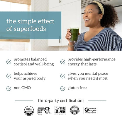 Organifi: GO Packs - Green Juice - Organic Superfood Supplement Powder - 15 Travel Packs - Organic Vegan Greens - Hydrates and Revitalizes