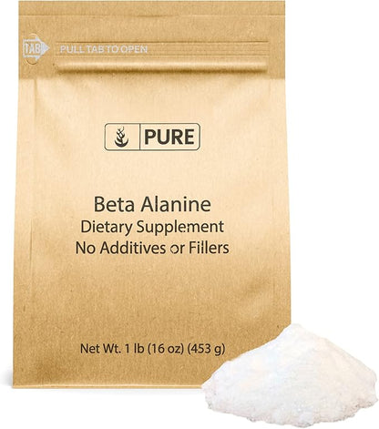 Pure Original Ingredients Beta Alanine Powder (1lb) Non-GMO, Non-Essential Amino Acid