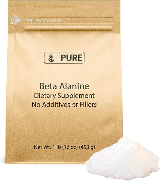 Pure Original Ingredients Beta Alanine Powder (1lb) Non-GMO, Non-Essential Amino Acid