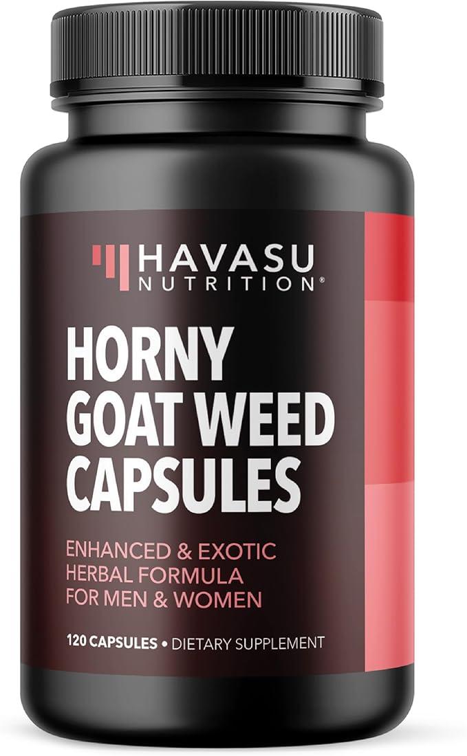 Horny Goat Weed for Men and Women - Extra Strength Performance Support with Maca Root Extract & Tongkat Ali & Muira Puama - Power, Performance and Energy Support - 2 Months Supply Herbal Supplement