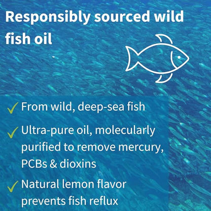 Pharmepa Restore, 1000mg Pure EPA Fish Oil, High Absorption rTG Omega-3, Triple Strength, Wild & Sustainable, Lemon Flavor, 10-Months Supply, Pack of 10