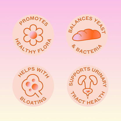 Cheeky Bonsai Balanced Babe Probiotic Gummies for Women, Juicy Strawberry Flavor 60 Count, Probiotic for Women, Urinary Tract Health, Vaginal Health, and pH Balance, 5 Billion CFUs