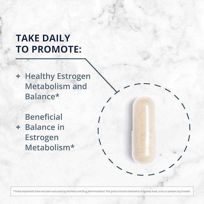 Metagenics Meta Indole-3-Carbinol- 150 g Indole-3-Carbinol - Supports Estrogen Hormone Balance* - Metabolic Supplement - Vegetarian & Gluten-Free - 60 Capsules