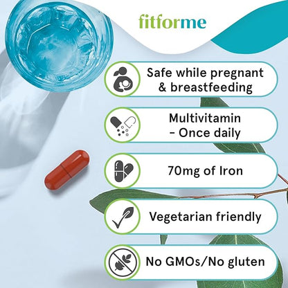 Bariatric Multivitamins with Iron - Capsules After Gastric Bypass - One a Day WLS Forte Capsule - 90 Days Supply of Vitamins & Minerals - Scientifically Proven