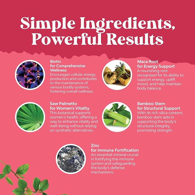 Extra Strength Saw Palmetto for Women - DHT Blocker Restoring Hair Vitamins for Hair Health - 500mg Pure Saw Palmetto Capsules with Maca Root & Biotin for Stronger Thicker Healthier Looking Hair