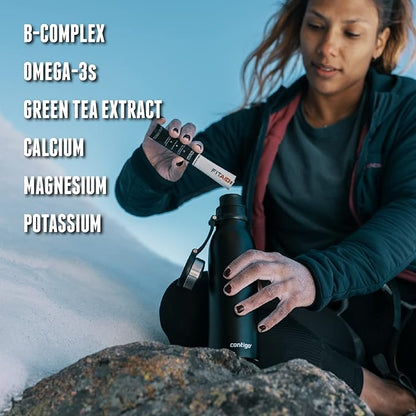 FITAID GO ZERO SUGAR Recovery Hydration Packet, W/ BCAAs, Glucosamine, Electrolytes, Omega-3s, 100% Clean, Keto-friendly, Vegan & Gluten-Free, 5 calories, Naturally Sweetened, 14 pack