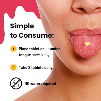 Multivitamin for Men & Women – Multimineral Supplement Supports Immunity, Improves Energy Levels Quick Dissolving Tablets for Vitamin Deficiency – Mixed Berry Flavor (60 Tablets)