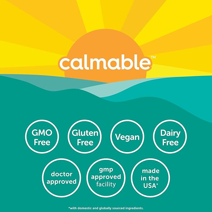 Stress Relief Aid for Teens - Vegan - Pyridoxine B6, L-Theanine - Vitamin Dietary Supplement - 60 Capsules