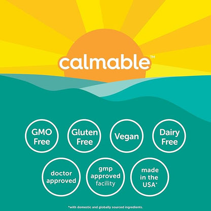 Stress Relief Aid for Teens - Vegan - Pyridoxine B6, L-Theanine - Vitamin Dietary Supplement - 60 Capsules