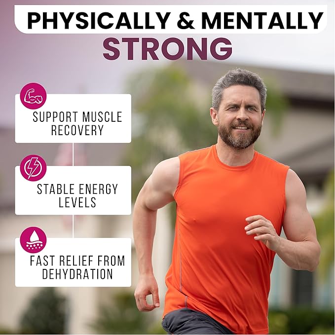 Electrolytes Powder Plus (50 Servings) Black Tea Hibiscus Electrolyte Powder Keto, Sugar Free, Pink Himalayan Salt,1000mg Potassium,120mg Calcium,120mg Magnesium, Hydration Powder