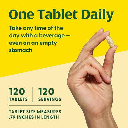 MegaFood Men's 55+ One Daily - Multivitamin for Men with Vitamin B12, Vitamin C, Vitamin D & Zinc - Optimal Aging & Immune Support Supplement - Vegetarian - Made Without 9 Food Allergens - 120 Tabs