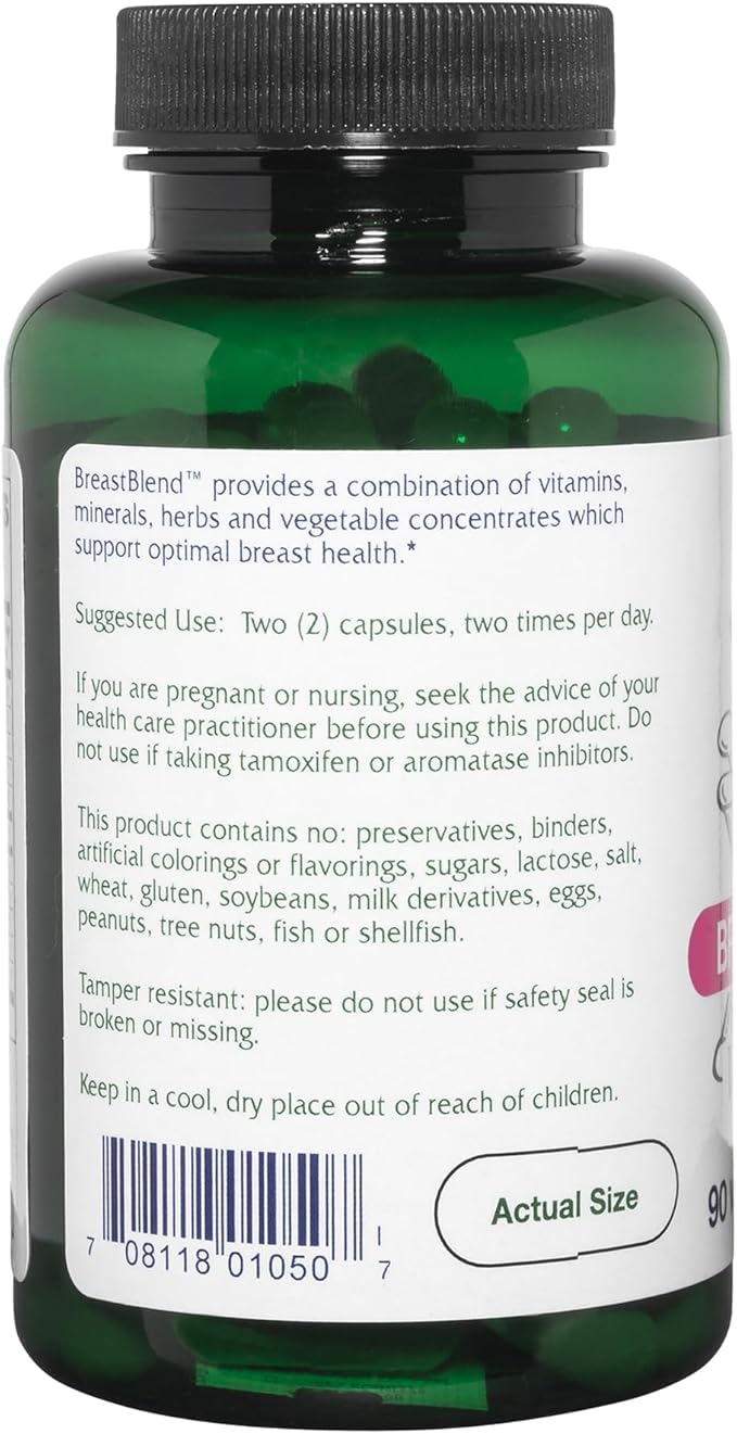 Vitanica BreastBlend, Breast Care Support, Vegan, 90 Capsules
