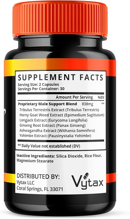 Booster XT for Men, Booster XT Capsules, Premium Formula Vitamin Supplement Support Energy Peak Performance Multivitamin All Natural Health, BoosterXT Boost XL Reviews (60 Capsules)