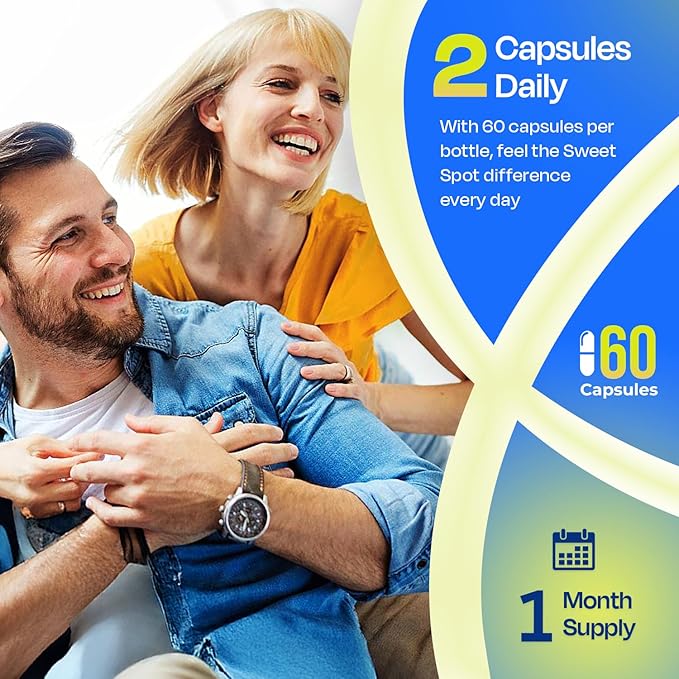 Pineapple Probiotics for Men – 500mg Sweet Spot Formula with Pineapple Extract, Cranberry & Cinnamon, Supports pH Balance & Freshens Taste, 60 Capsules, Made in The USA